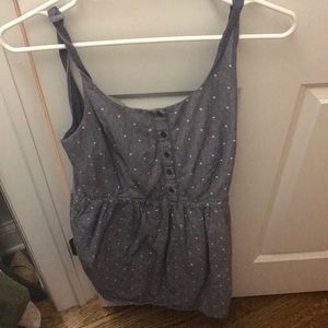 Blue and white polka dot dress from Jack Wills.